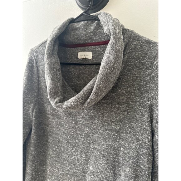 Lou & Grey Gray Cowl Neck Long Sleeve Pullover Sweatshirt M - Picture 2 of 4
